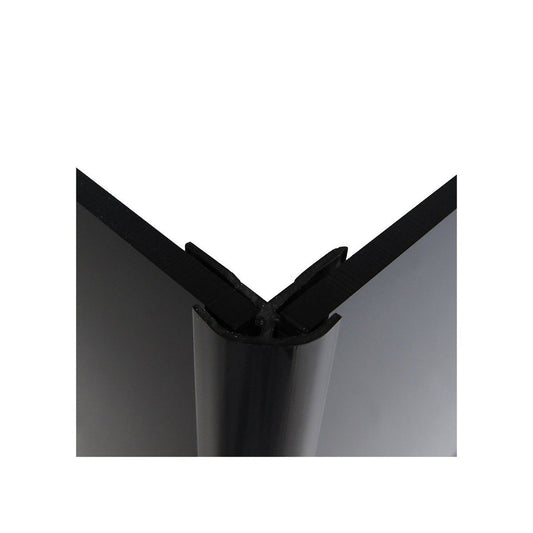 WETWALL TILE EXTERNAL CORNER 2440mm BLACK AK-EXTERNAL-JT-4MM