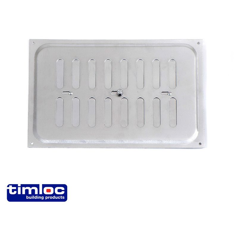 TIMLOC HIT & MISS VENT 9 x 6" ALUMINIUM 1221A