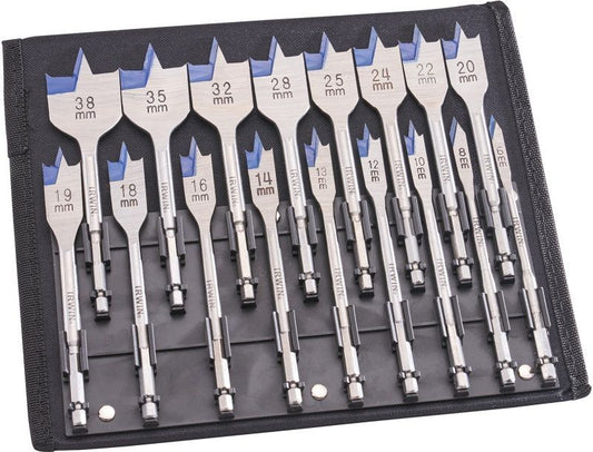 IRWIN XMS23FBIT17 BLUE GROOVE FLAT BIT SET 17PC