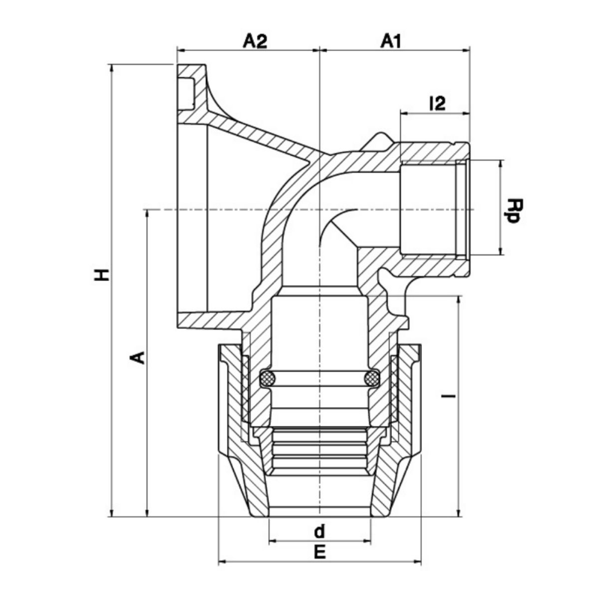 PLASSON PLASTIC WALL PLATE 1/2" x 20mm PL077500020005