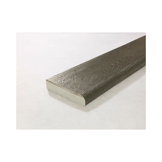 Millboard Bullnose Board 150 x 32 x 3600mm Ebony Grey