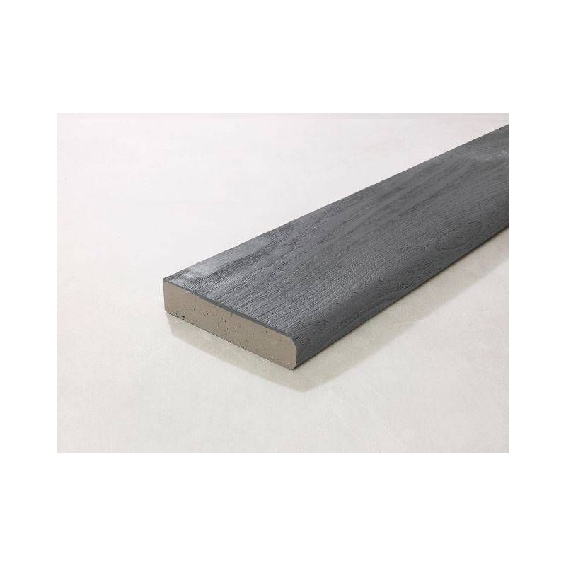 Millboard Bullnose Board 150 x 32 x 3600mm Brushed Basalt