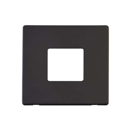 CLICK SCP402BK 1G TWIN APERTURE COVER PLATE