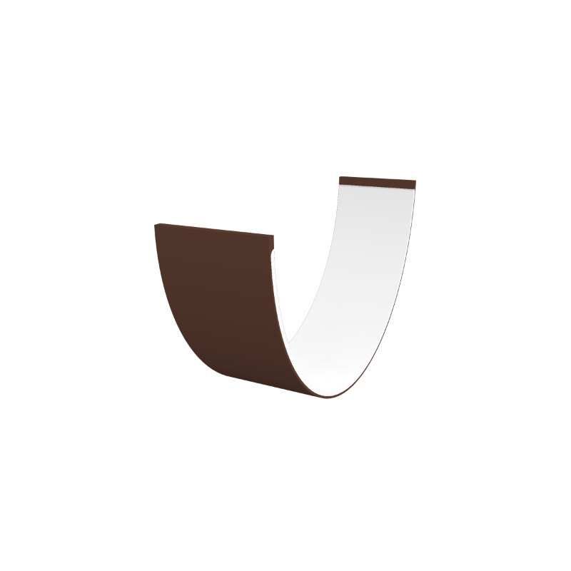 FREEFLOW ROUND GUTTER 4m LEATHER BROWN FRG400LB