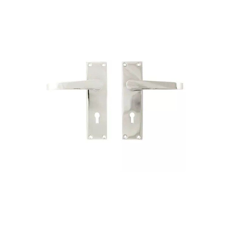 DUFFELLS TSS VICTORIAN LEVER ON PLATE FURNITURE LEVER LOCK CHROME TSSVICLLOCKC
