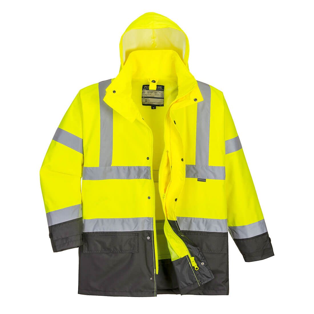 Hi-Vis 5-in-1 Contrast Executive Jacket , M, , Yellow/Grey