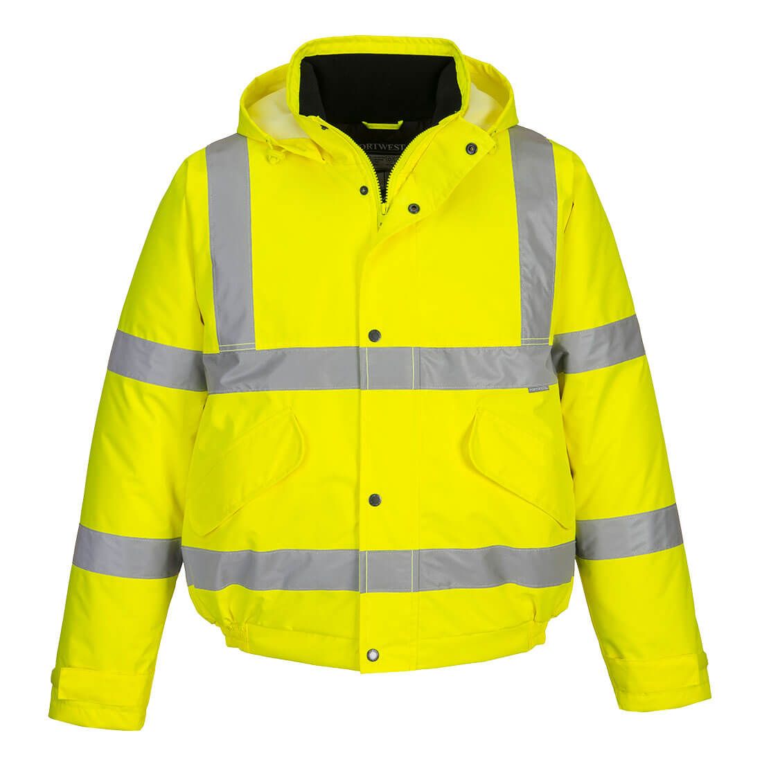 Hi-Vis Winter Bomber Jacket , 4XL, R, Yellow