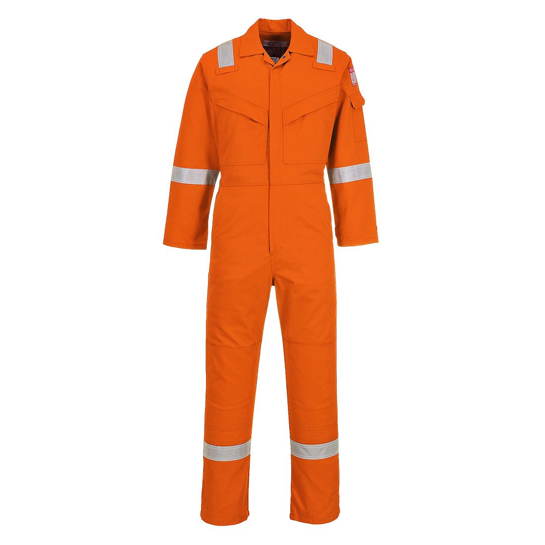 Flame Resistant Super Light Weight Anti-Static Coverall 210g, L, T, Orange Tall