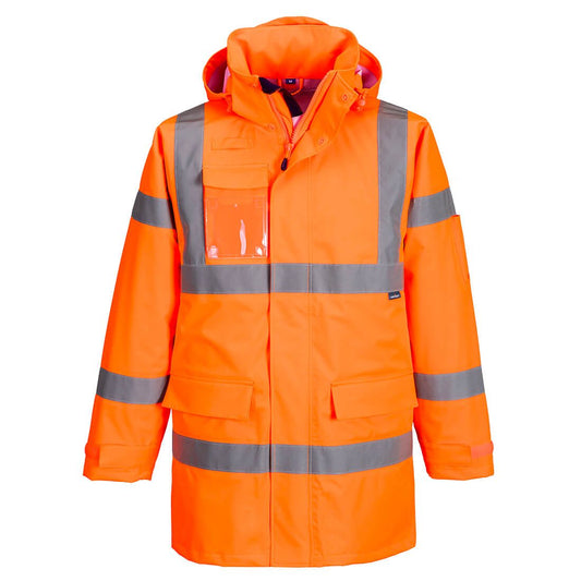 Hi-Vis Extreme Rain Jacket (3L), 4XL, R, Orange