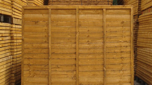 RAINBRIDGE GOLDEN BROWN WANEY FENCE PANEL 6 x 6'