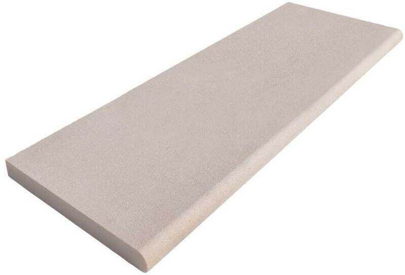 GLOBAL STONE ARTISAN SERENITY BULLNOSE COPING 1000 x 350mm BUFF BROWN BBSB1035