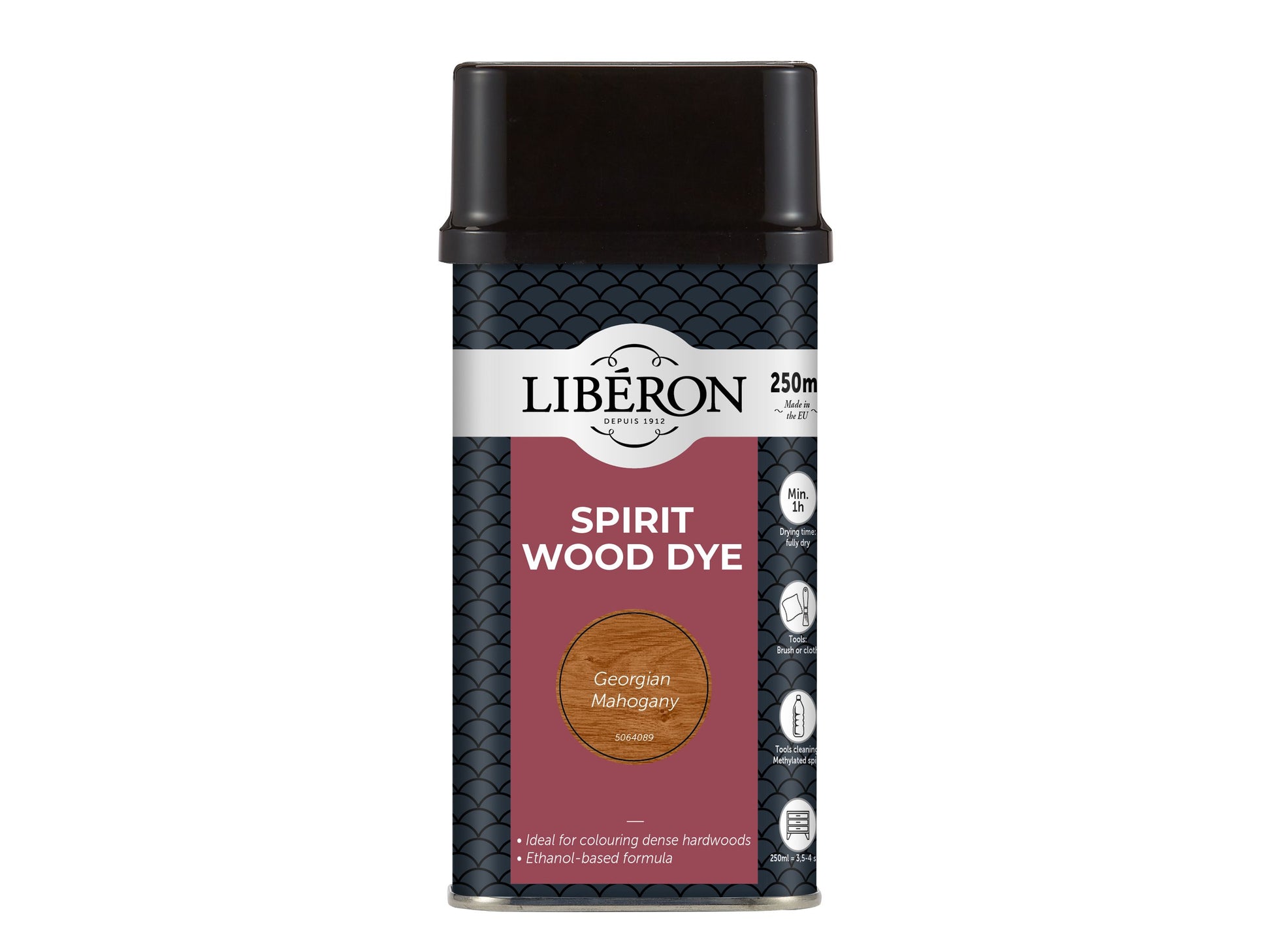 LIBERON SPIRIT WOOD DYE 250ml GEORGIAN MAHOGANY LIBWDSGM250N