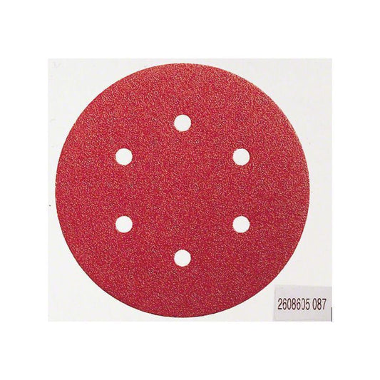BOSCH 2608605720 PACK OF 5 RANDOM ORBITAL SANDING DISCS 120 GRIT 150mm