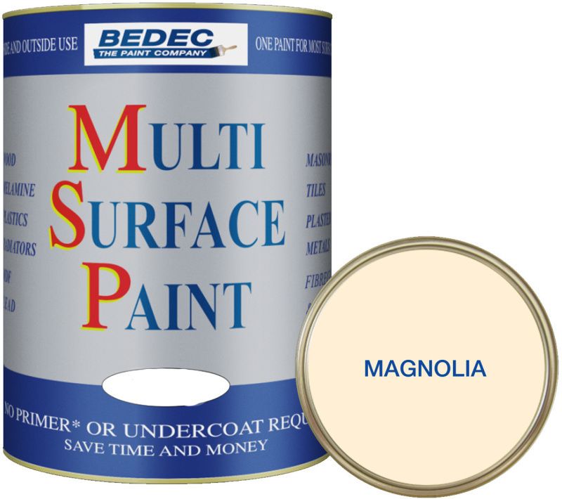BEDEC SOFT SATIN MULTI SURFACE PAINT 750ml MAGNOLIA BEDE2KBH003/29