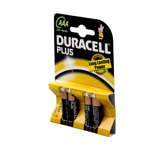 Duracell 1.5V AAA MN2400 Alkaline Battery (Pack of 4)