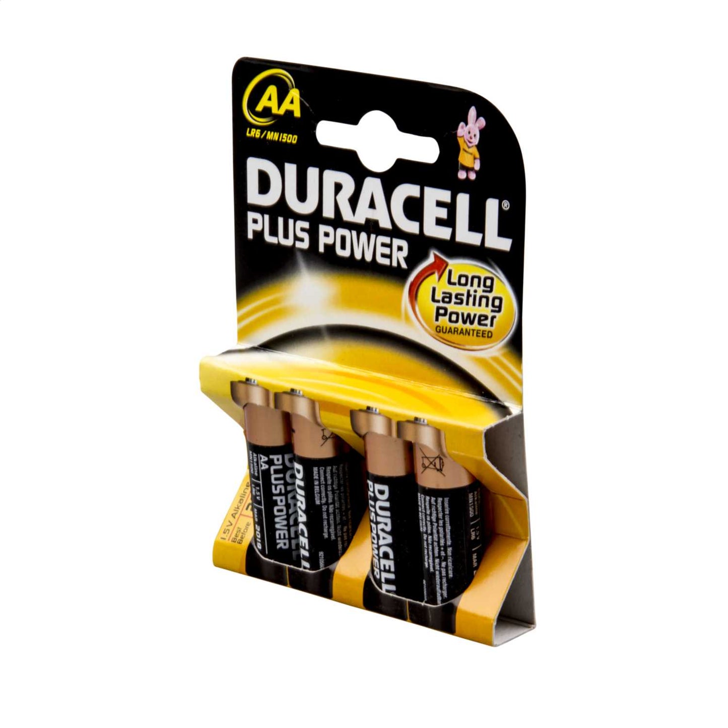 Duracell 1.5V AA MN1500 Alkaline Battery (Pack of 4)