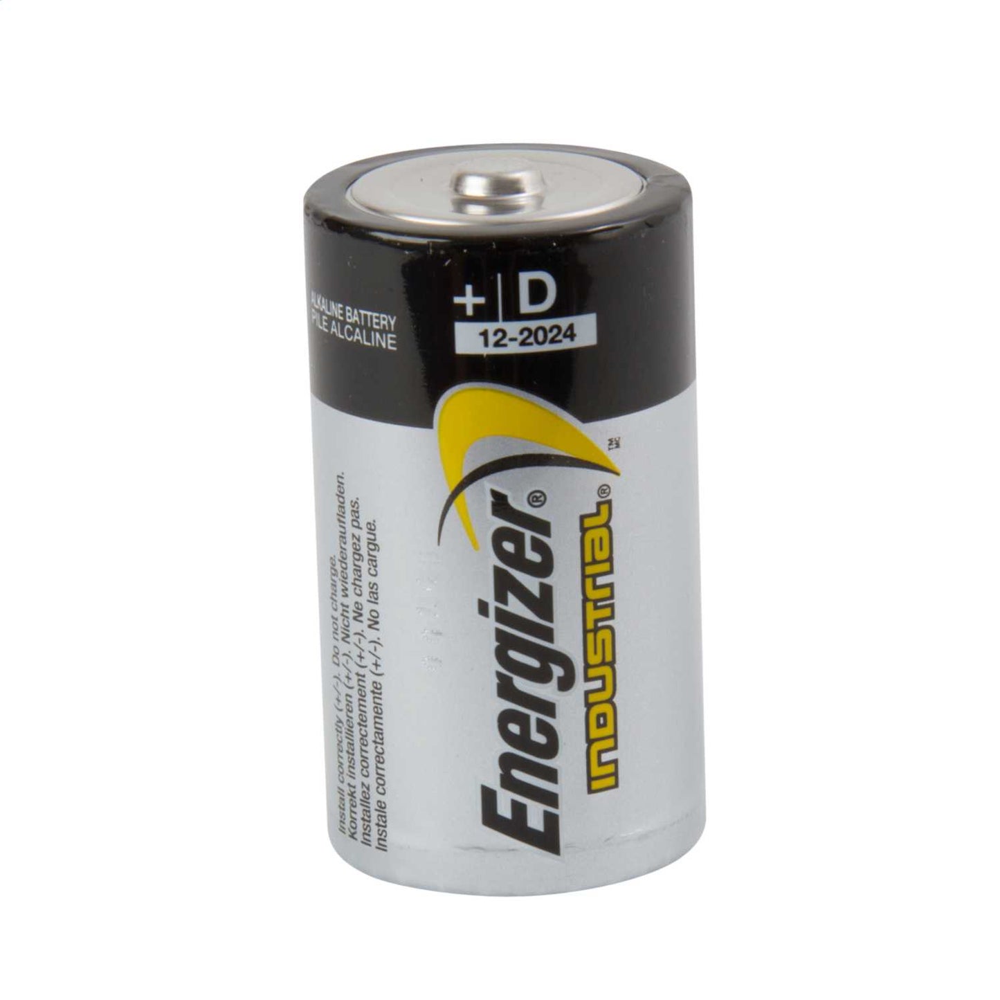 Energizer 1.5V D LR20 Industrial Alkaline Battery (Pack of 12)