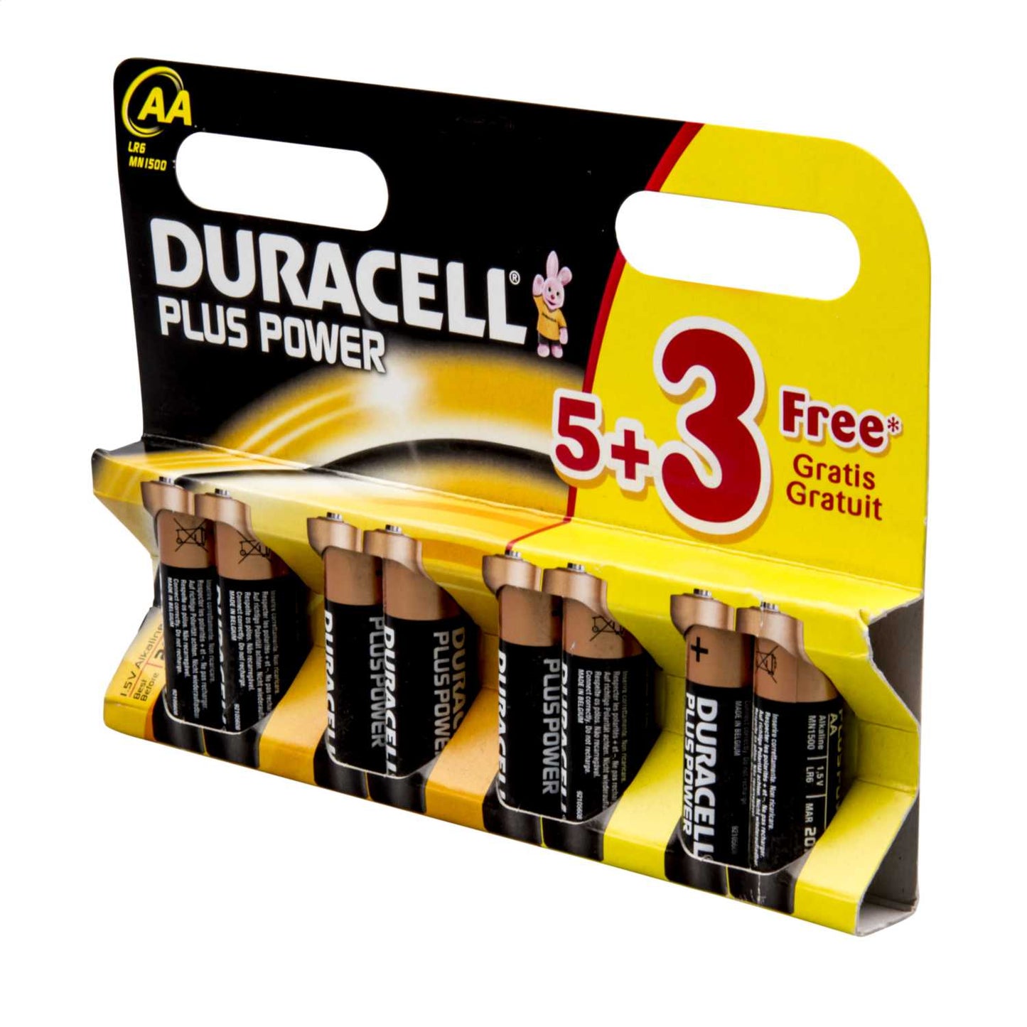 Duracell 1.5V AA MN1500 Alkaline Battery (Pack of 8)