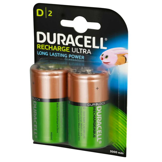 Duracell 1.2V D HR20 Rechargeable Battery - Pack of 2