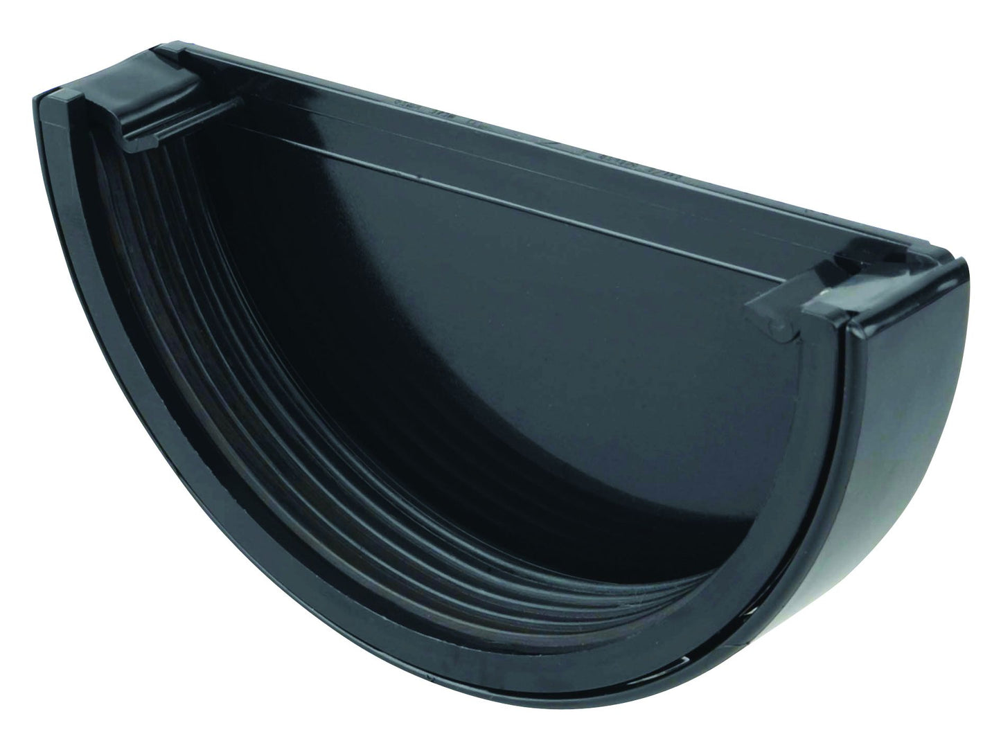 OSMASUPEROUNDLINE 5T511B PVCU STOPEND EXTERNAL 125mm BLACK