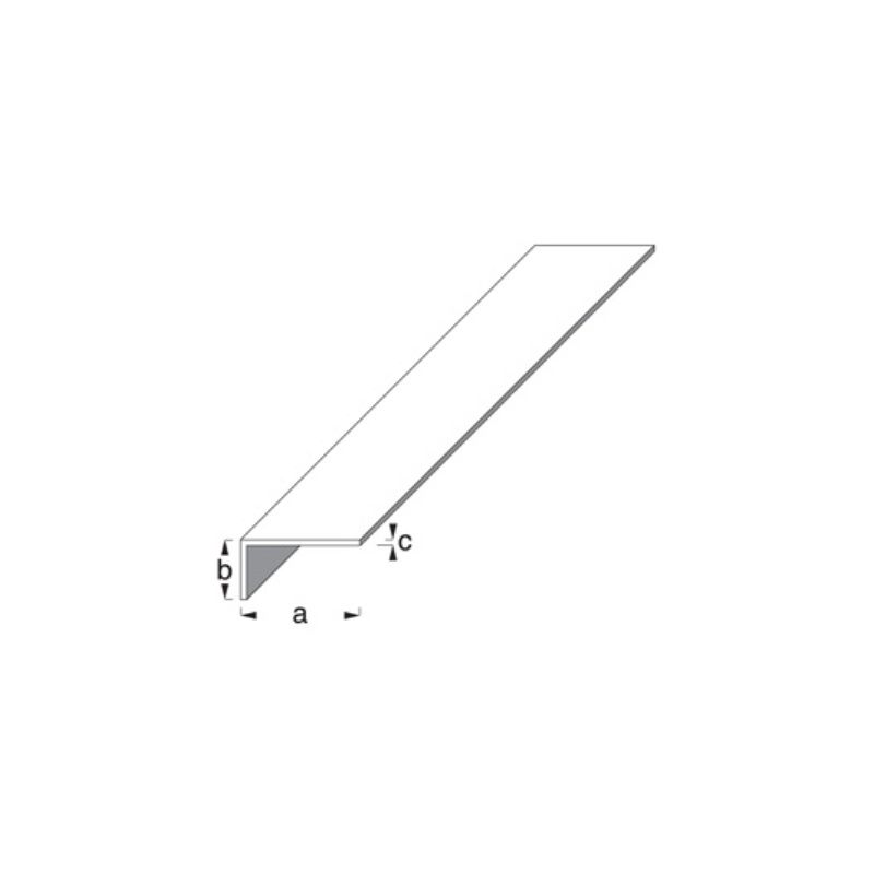 ROTHLEY RK16153P20 PLASTIC ANGLE UNEQUAL SIDES 40mm x 10mm x 2m WHITE