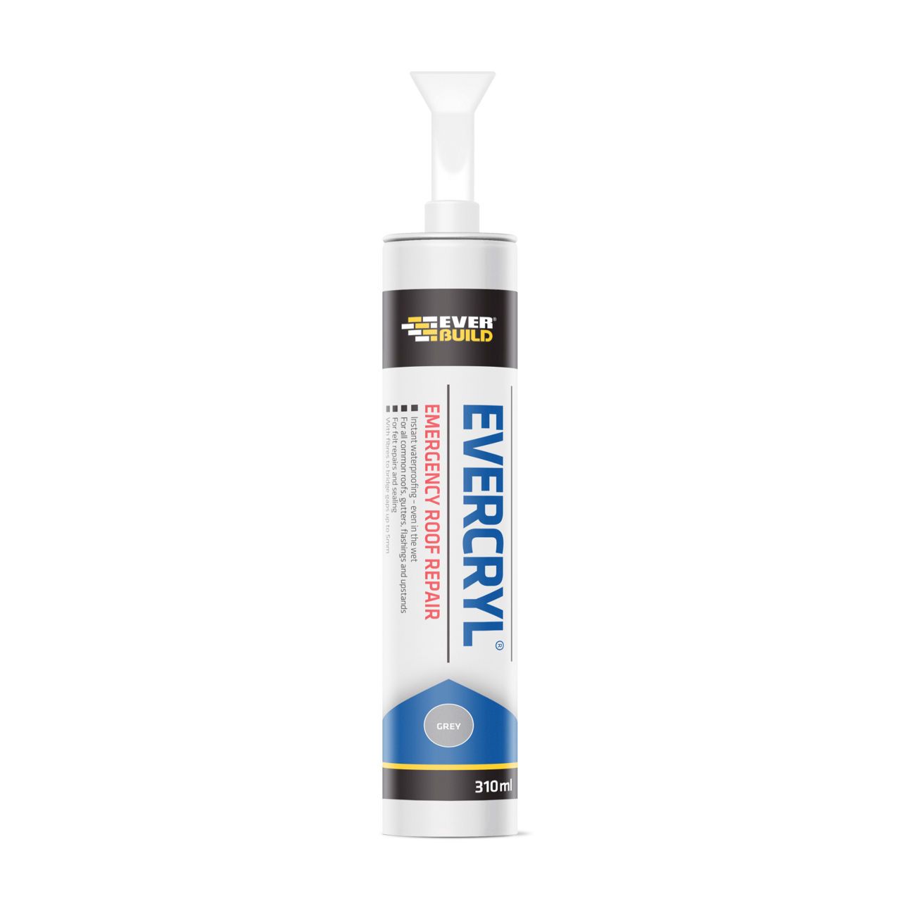 Everbuild Evercryl Emergency Roof Repair C3 Tube Clear EVCLCART