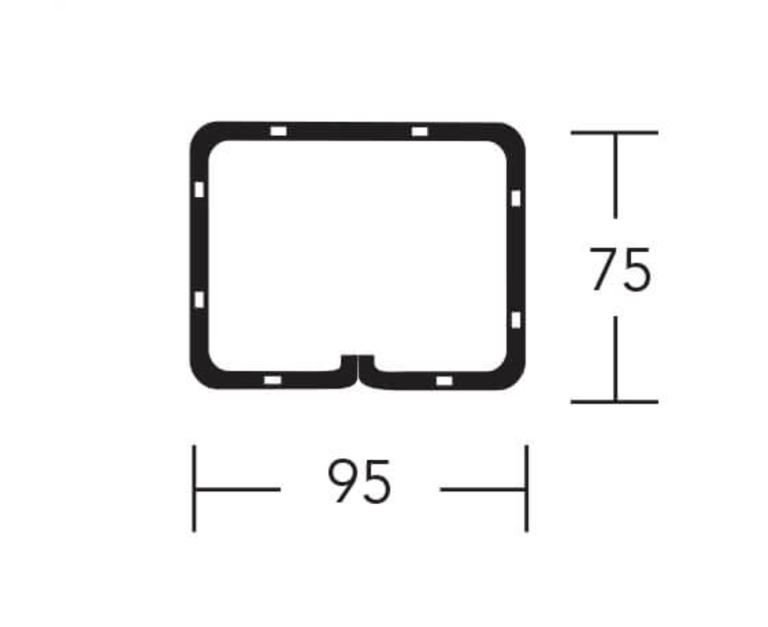 KEYSTONE STEEL BOX LINTEL BOX/K-75 1050 x 75mm HIGH KBX75105