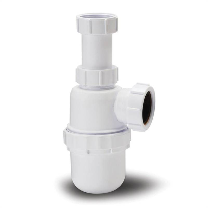 POLYPIPE ADJUSTABLE TELESCOPIC BOTTLE TRAP 32 x 76mm SEAL WPT47