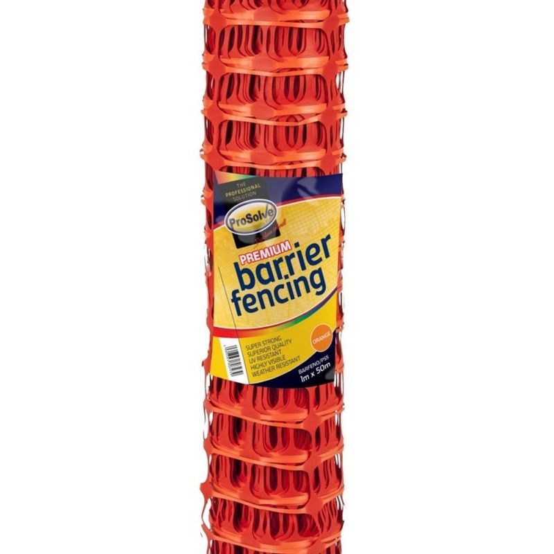 ORANGE BARRIER FENCING / NETTING 1 x 50m EOSN