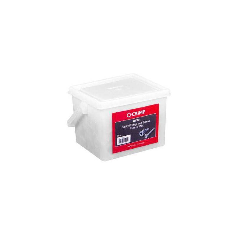 UNICRIMP CAVITY FIXINGS & SCREWS (TUB OF 200) QTT3