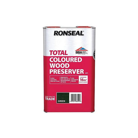 RONSEAL TRADE TOTAL WOOD PRESERVER 5l GREEN 38591