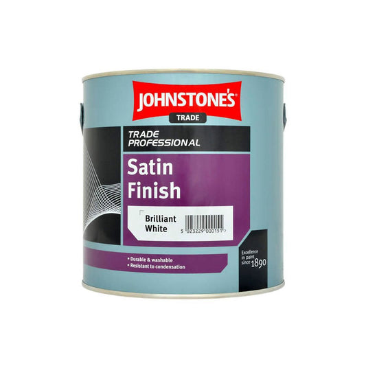 JOHNSTONES SATIN FINISH BRILLIANT WHITE 2.5l 301751