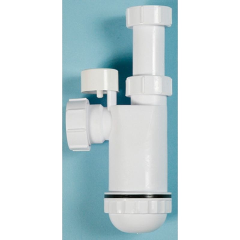 POLYPIPE ADJUSTABLE TELESCOPIC BOTTLE TRAP 32 x 75mm SEAL ANTI-SYPHON WPT47PV