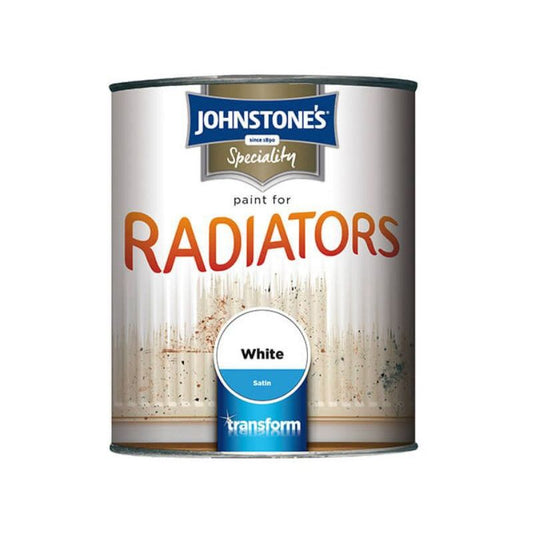 JOHNSTONES RADIATOR PAINT SATIN WHITE 750ml 739190