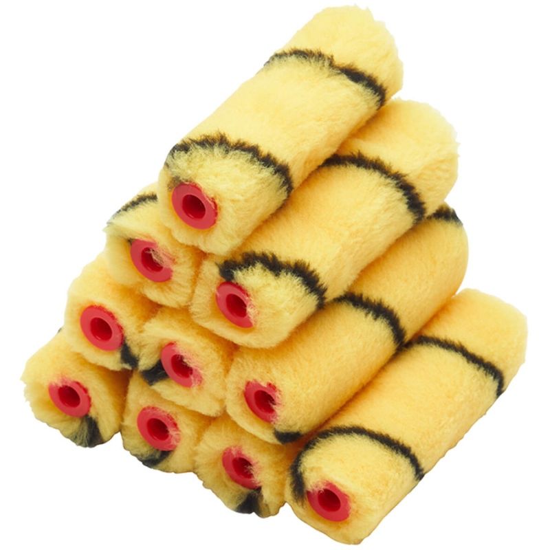 RODO PRRE040 PACK 10 PRODEC TIGER MEDIUM PILE MINI ROLLER REFILLS 4"