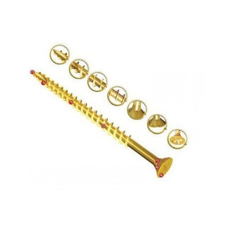 VORTEX 6 x 200mm POZI COUNTERSUNK SCREW HIGH PERFORMANCE PER BOX 50 V60261CE