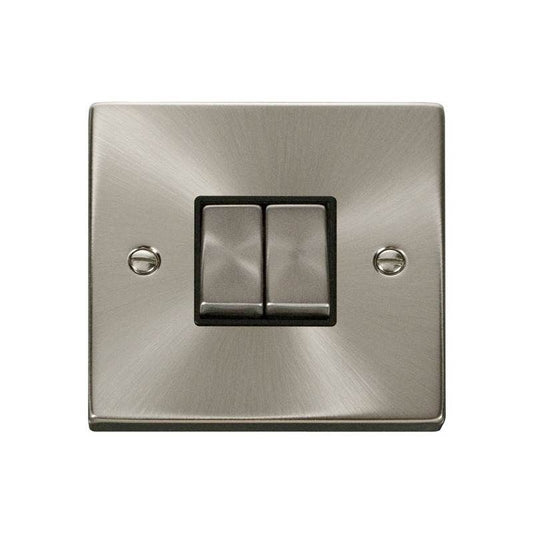 CLICK VPSC412BK 2G 2WAY 10A SWITCH SATIN CHROME