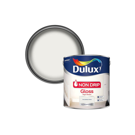 DULUX NON DRIP GLOSS BRILLIANT WHITE 2.5l 5089685