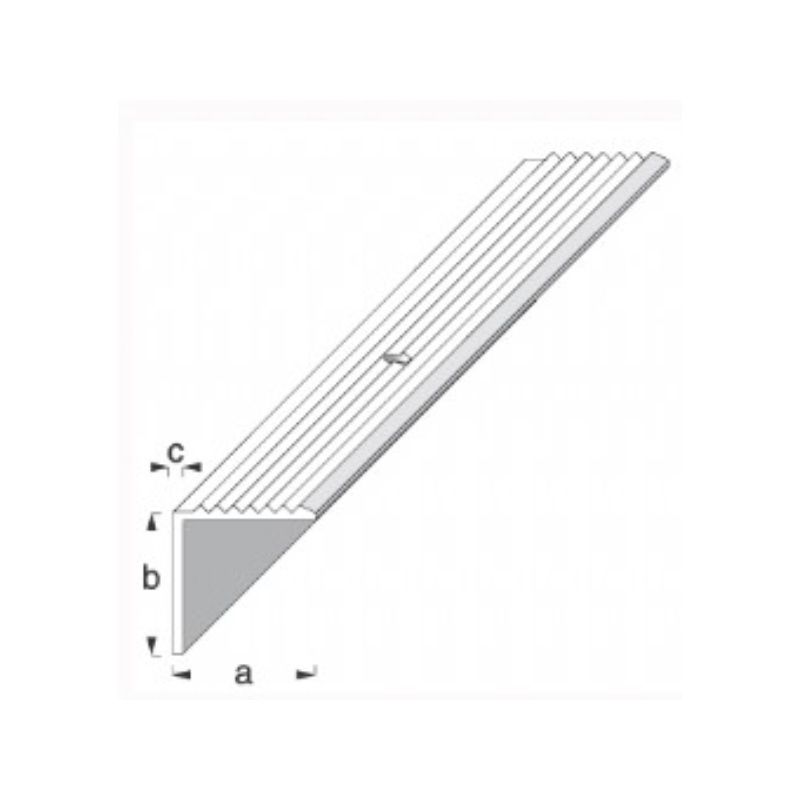 ROTHLEY RK05452A20 ANODISED DRILLED STEP EDGING 41mm x 23mm x 2m