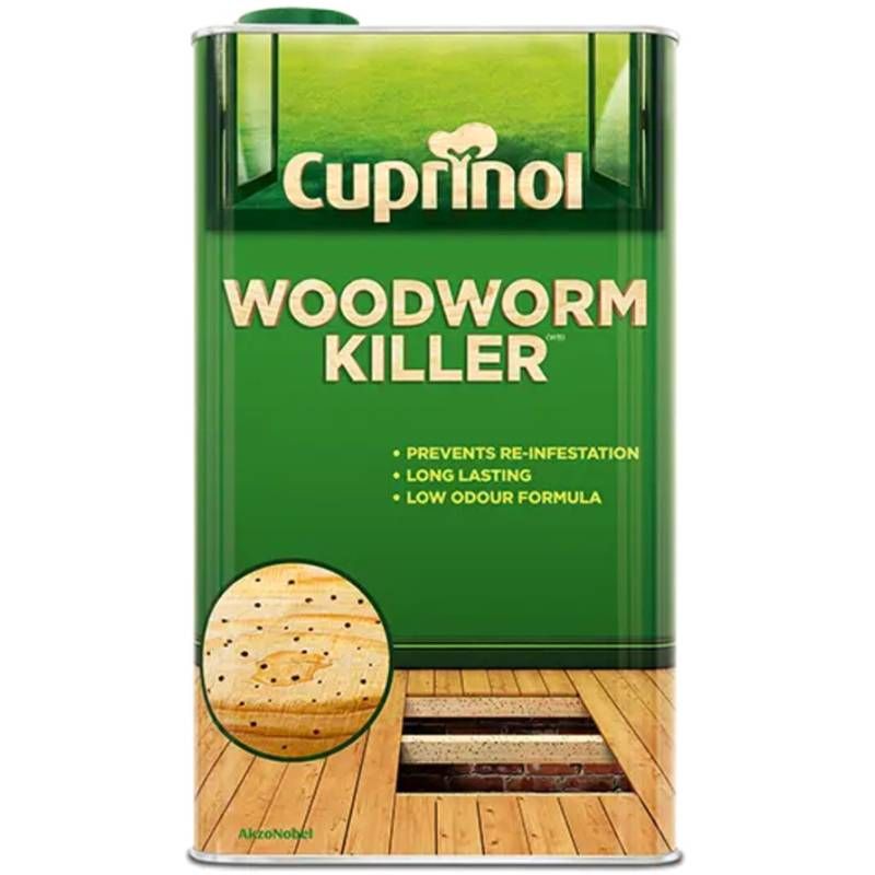 CUPRINOL WATER BASED WOODWORM KILLER 5l CLEAR 5218667