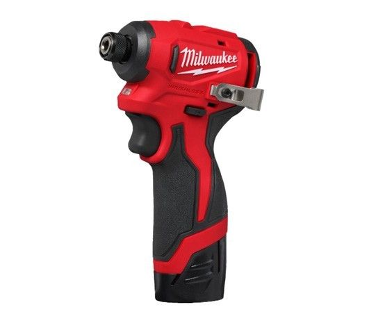 MILWAUKEE M12BLPP2D-202B 12v BRUSHLESS TWIN KIT 2 x 2.0ah BATTERIES CHARGER AND BAG