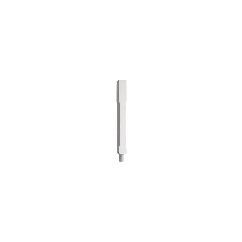 PRIMED STOP CHAMFER SPIGOT NEWEL POST 91 x 850mm WHITE ST850W