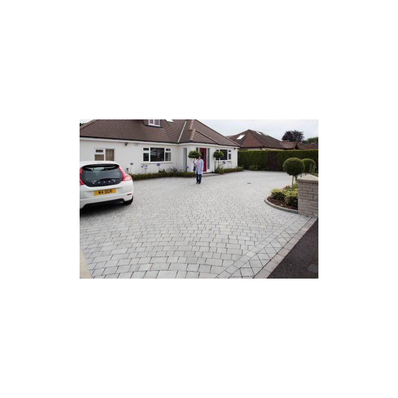 MARSHALLS DRIVESETT TEGULA BLOCK PAVING 160 x 160 x 50mm PENNANT GREY PV130840K