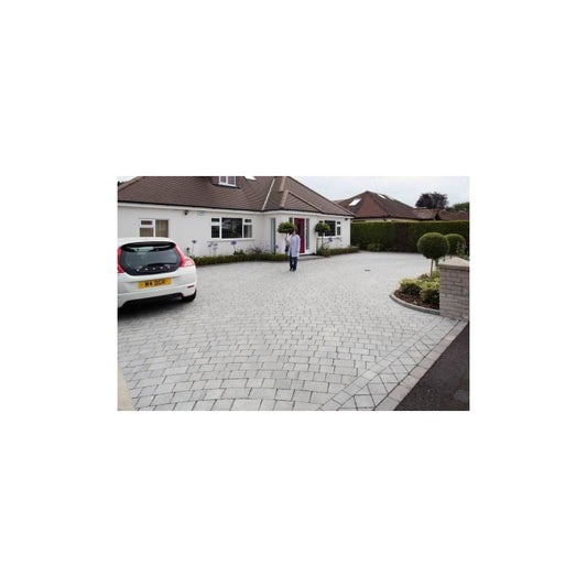 MARSHALLS DRIVESETT TEGULA BLOCK PAVING 160 x 160 x 50mm PENNANT GREY PV130840K