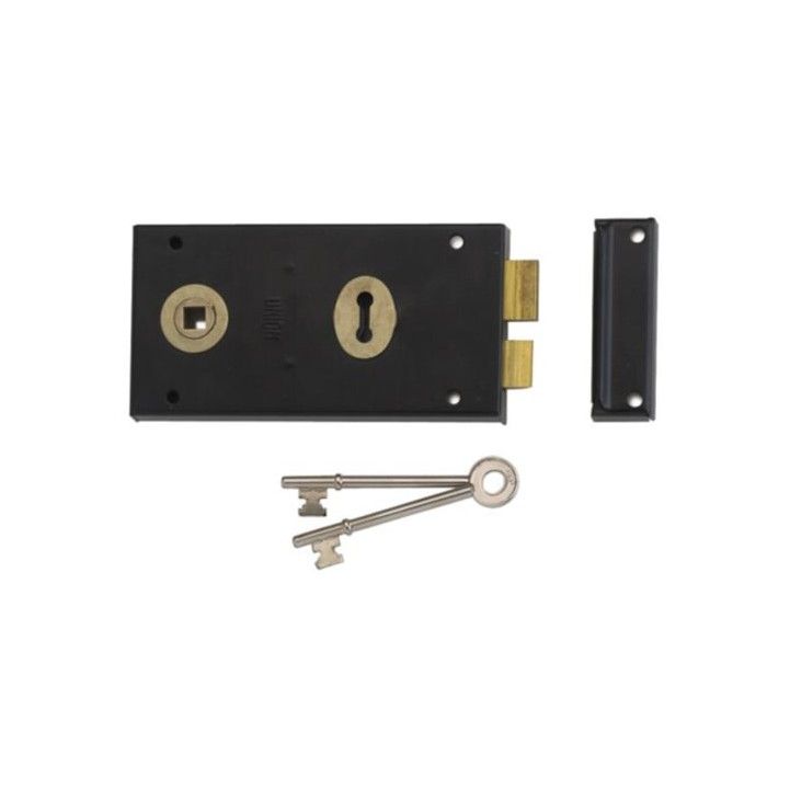 UNION 140 x 73mm DOUBLE HANDED RIM LOCK J1448
