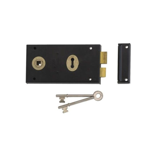 UNION 140 x 73mm DOUBLE HANDED RIM LOCK J1448