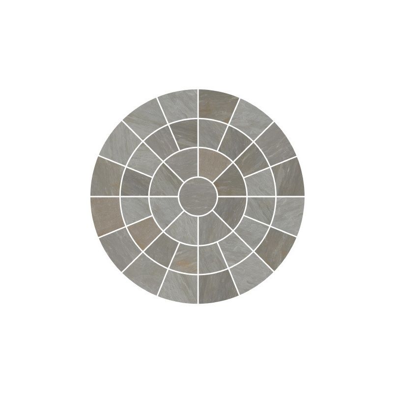 PAVESTONE CIRCLE (COMPLETE) 2400mm DIAMETER LIGHT GREY 01019004