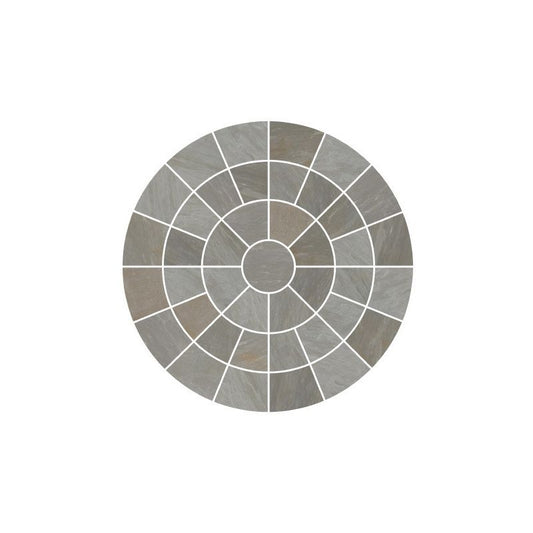 PAVESTONE CIRCLE (COMPLETE) 2400mm DIAMETER LIGHT GREY 01019004