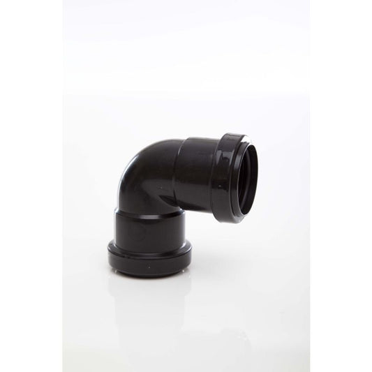 POLYPIPE PUSHFIT WASTE KNUCKLE 40mm x 90deg BROWN WP16BR