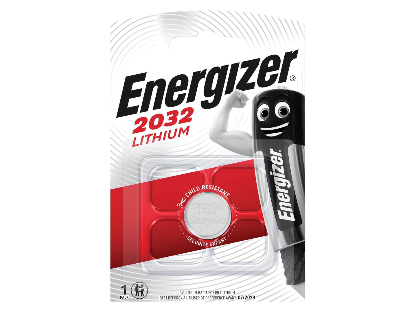 ENERGIZER ENGCR2032 CR2032 COIN LITHIUM CELL BATTERY 3v